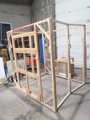 Paint Booth V2.0, with folding sidewalls