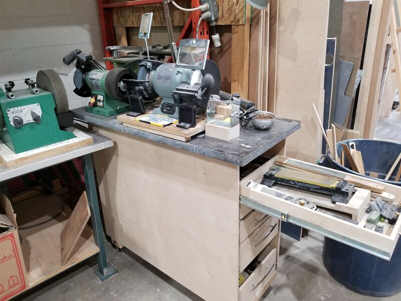 File:Wood tools sharpening station.jpg