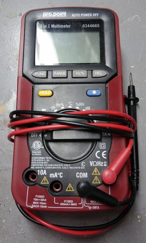 Multimeter, digital (Pro.Point 8344665) ID20 Protospace Wiki